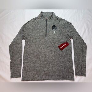 Wolverine NWT Men’s Size M Gunmetal Grey Eco Sun Stop Half Zip Long Sleeve Shirt